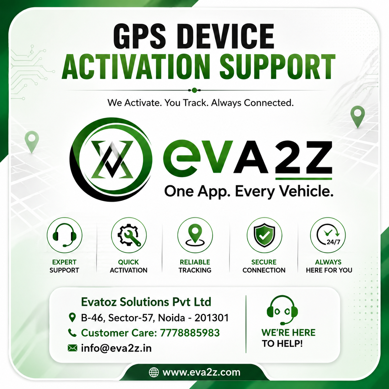 EVA2Z E18 Wired GPS Tracker for Car, Bike, Fleet Management System