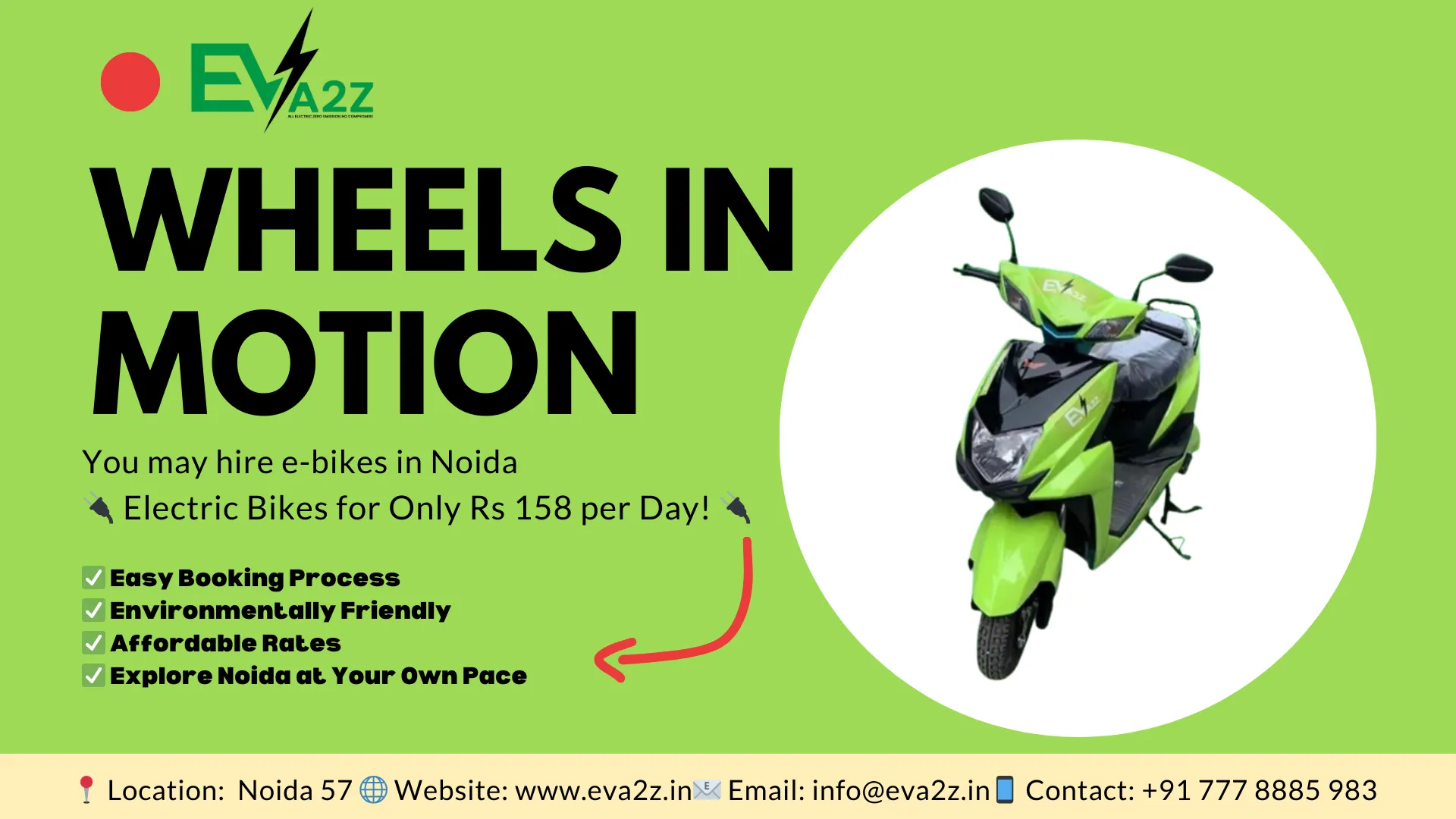 hire e-bikes in Noida